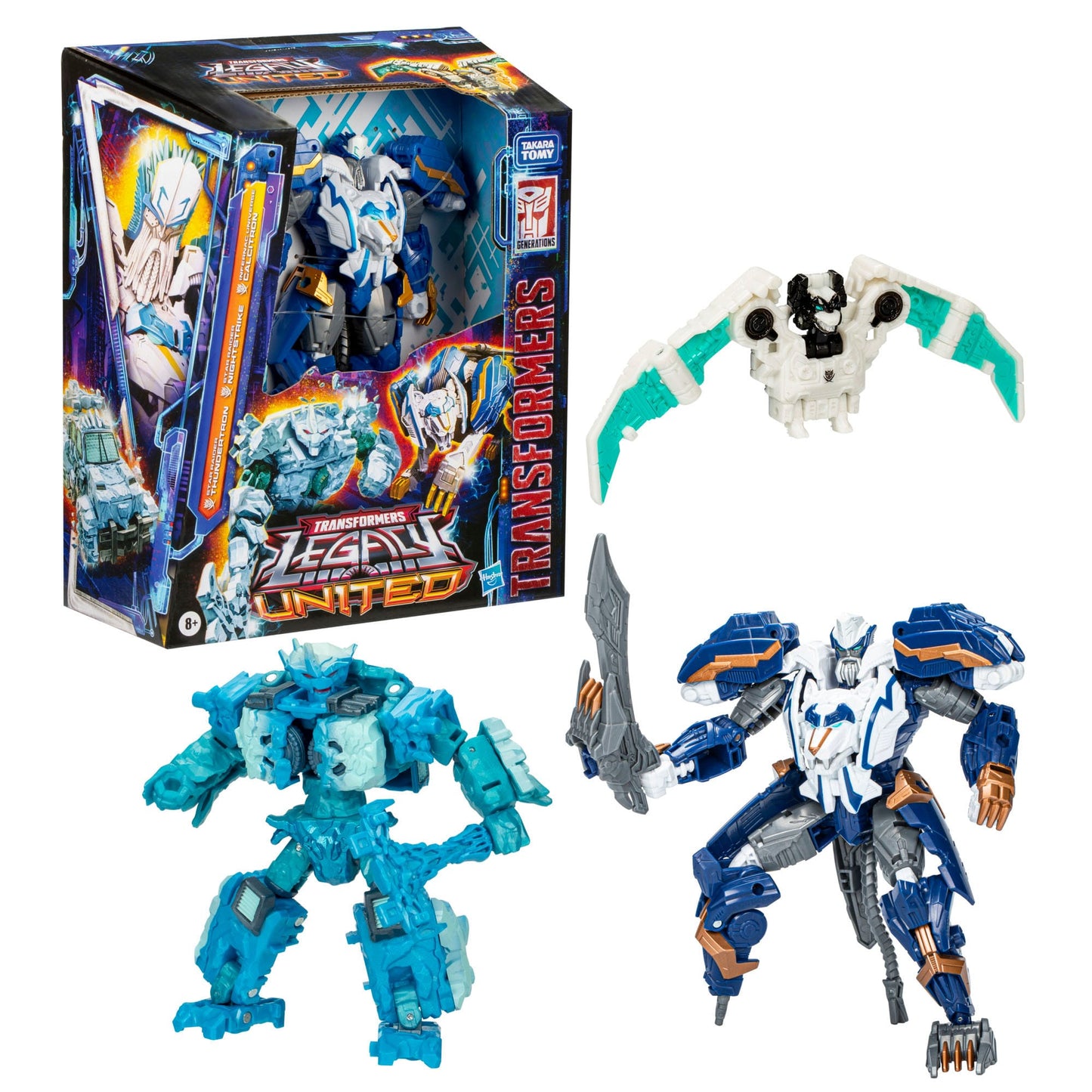 Transformers Generations Legacy United Leader Class Star Raider Thundertron + Nightstrike + Calcitron (Import Stock)