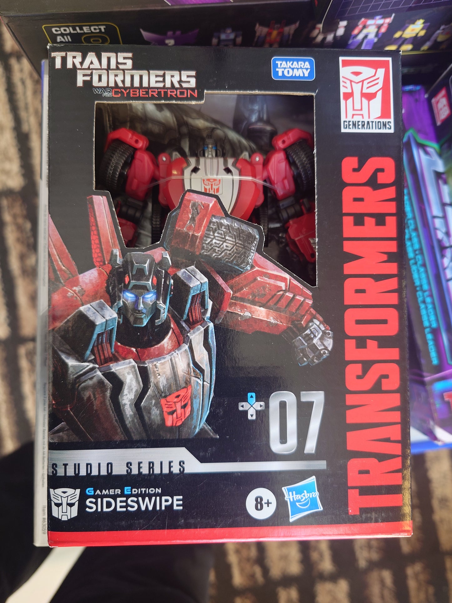 Transformers Generations Studio Series Gamer Edition Deluxe War For Cybertron Sideswipe.