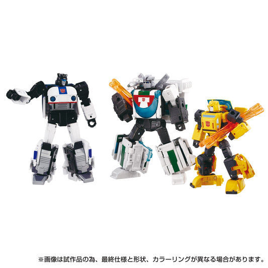 Transformers Team-Up Series Dramatic Capture Series Action Figure 3-Pack Cybertron Chase (Cybertron/Autobot set 2) (Import Stock)