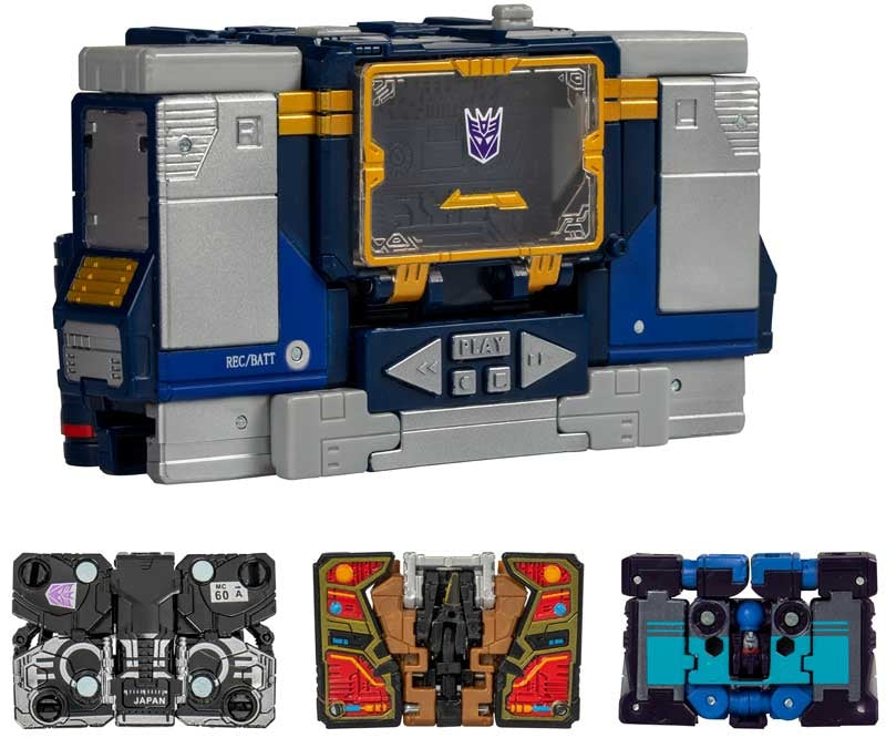 Transformers Gen Legacy United Leader Class G1 Soundwave with Rumble, Buzz-saw and Ravage